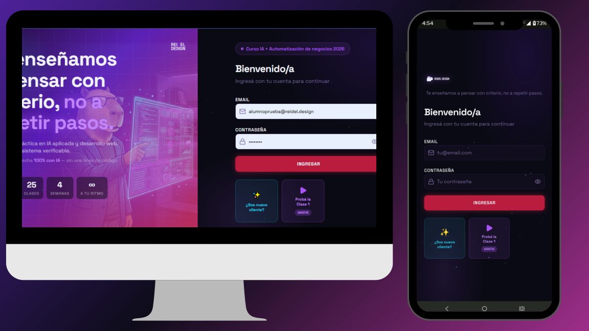 Login de la plataforma