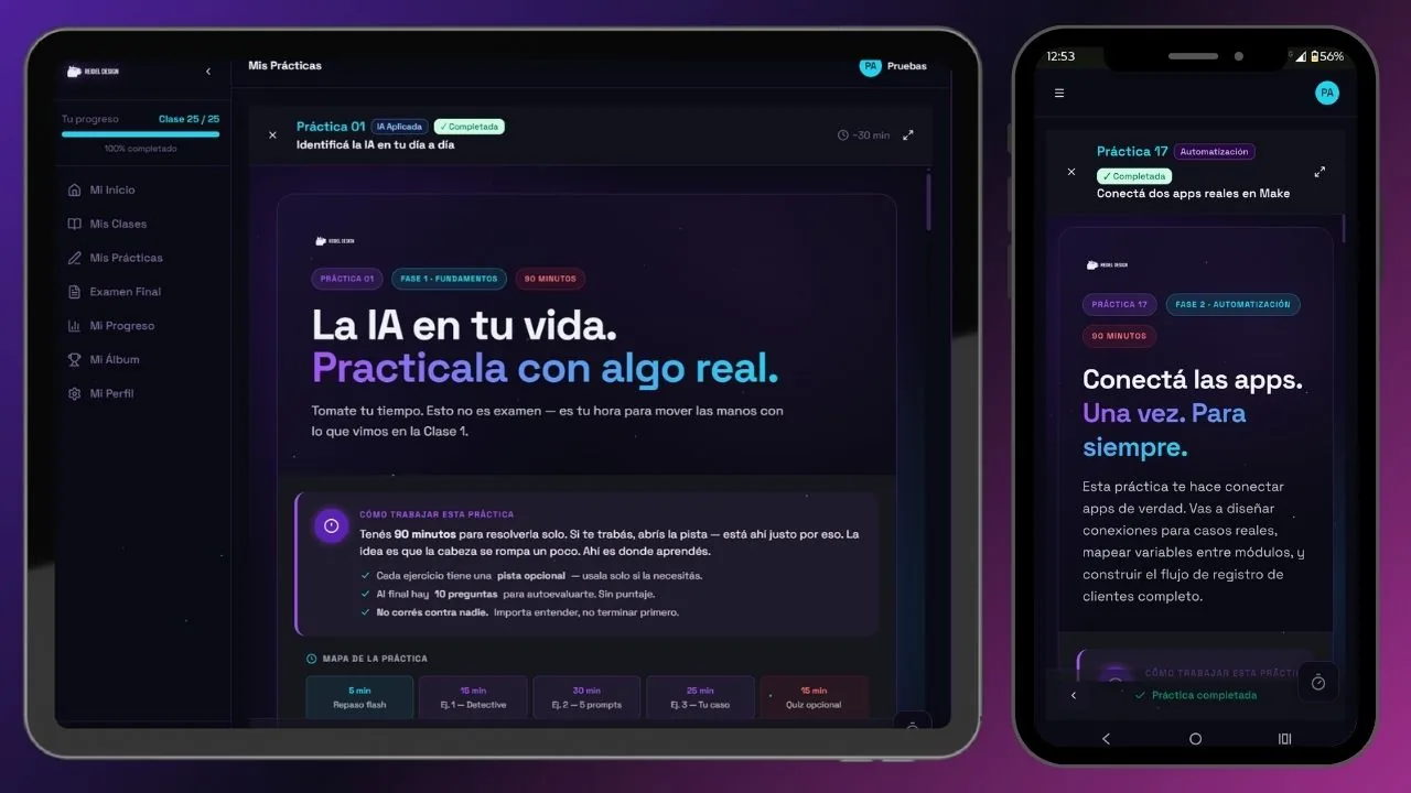 Contenido de una práctica